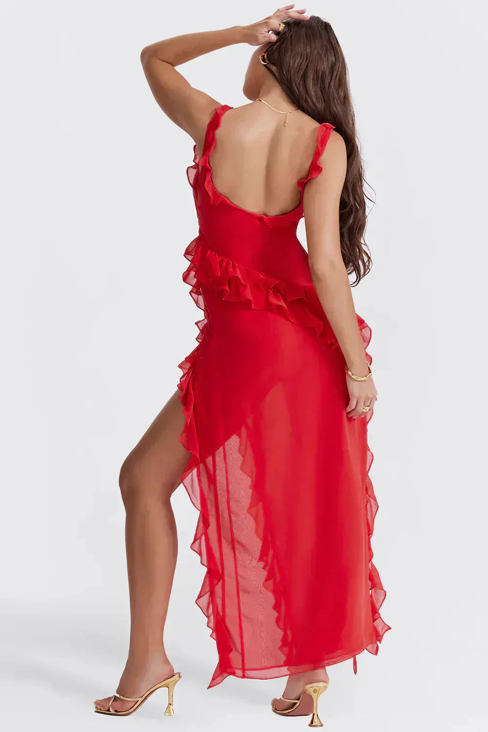 Varel | Vestido elegante con abertura en las piernas