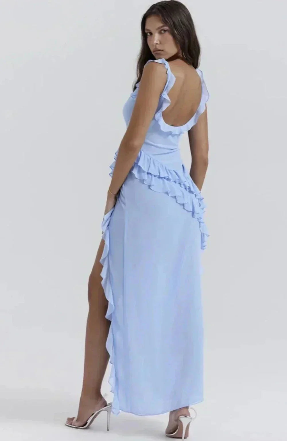 Varel | Vestido elegante con abertura en las piernas